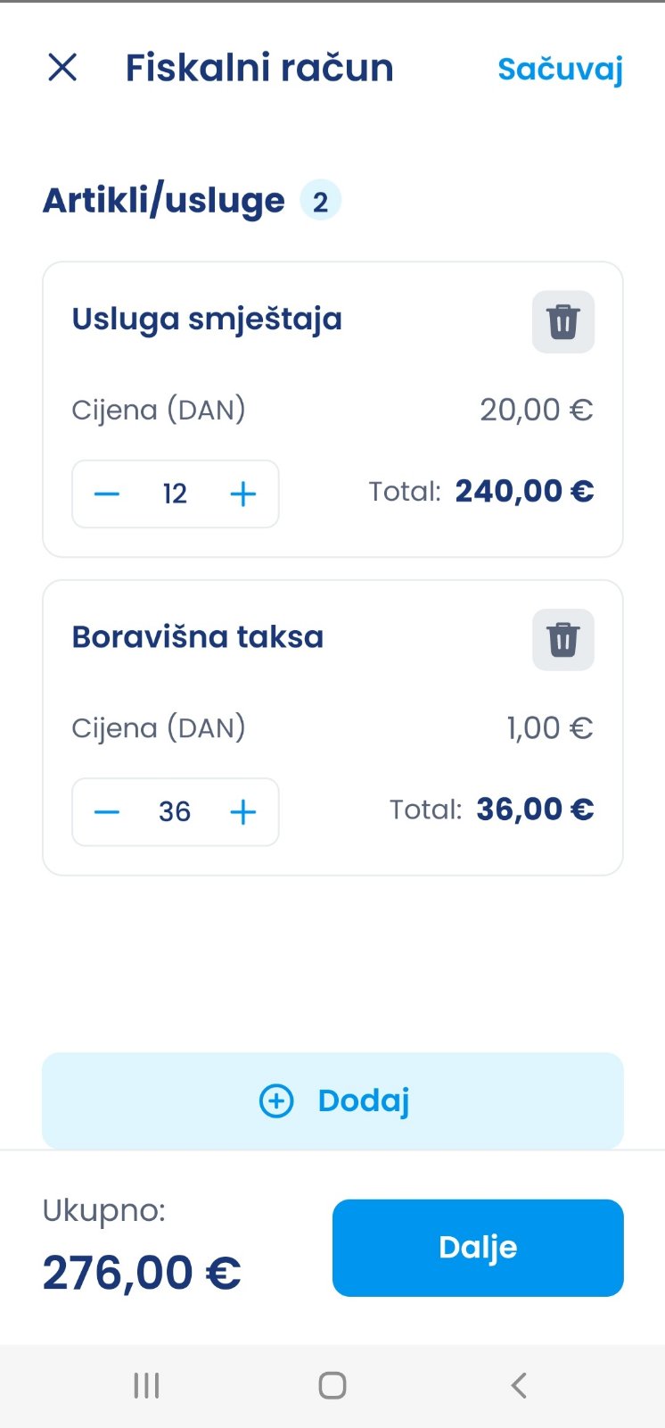 Oblak aplikacija — ekran 7